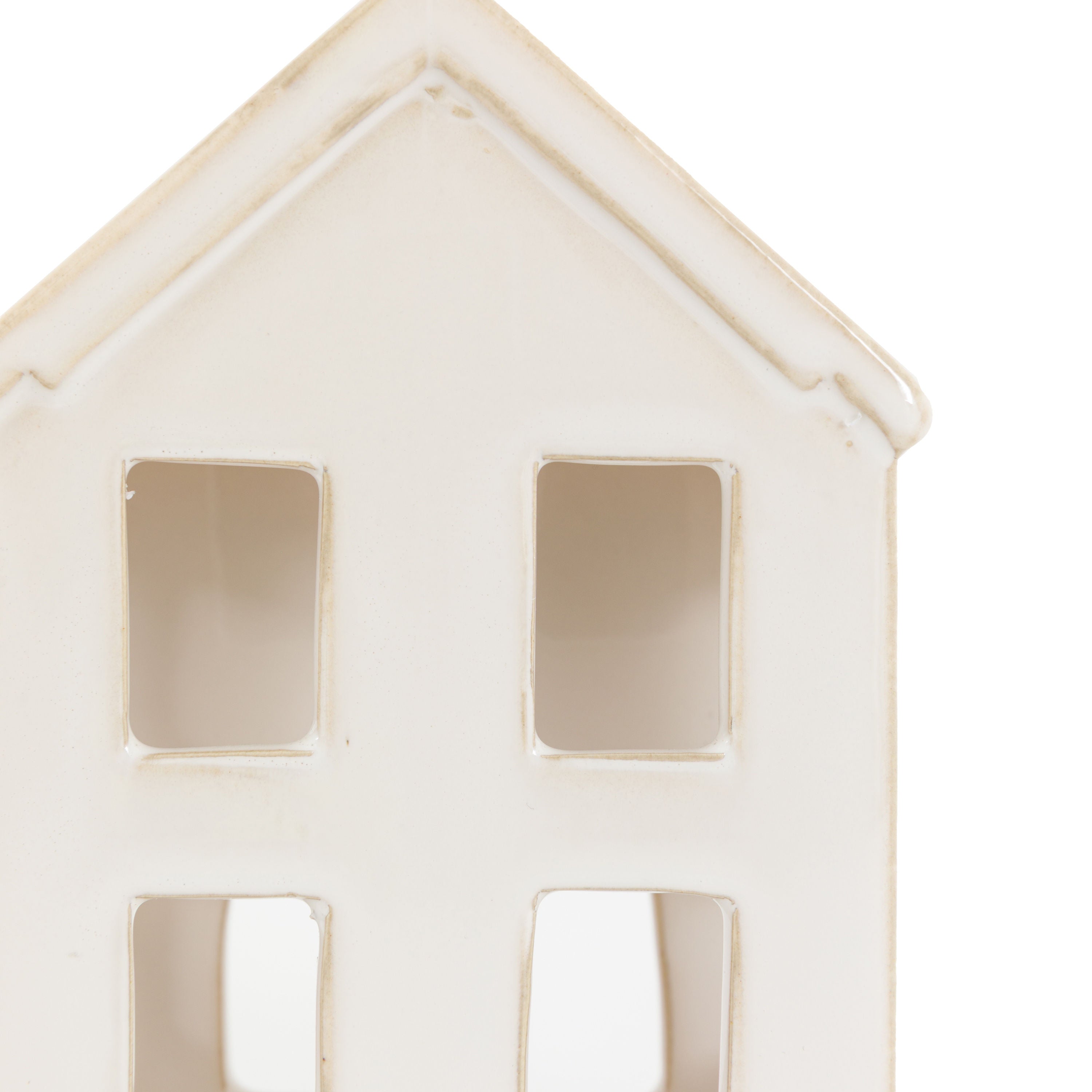 Pearly White House Tealight Holder
